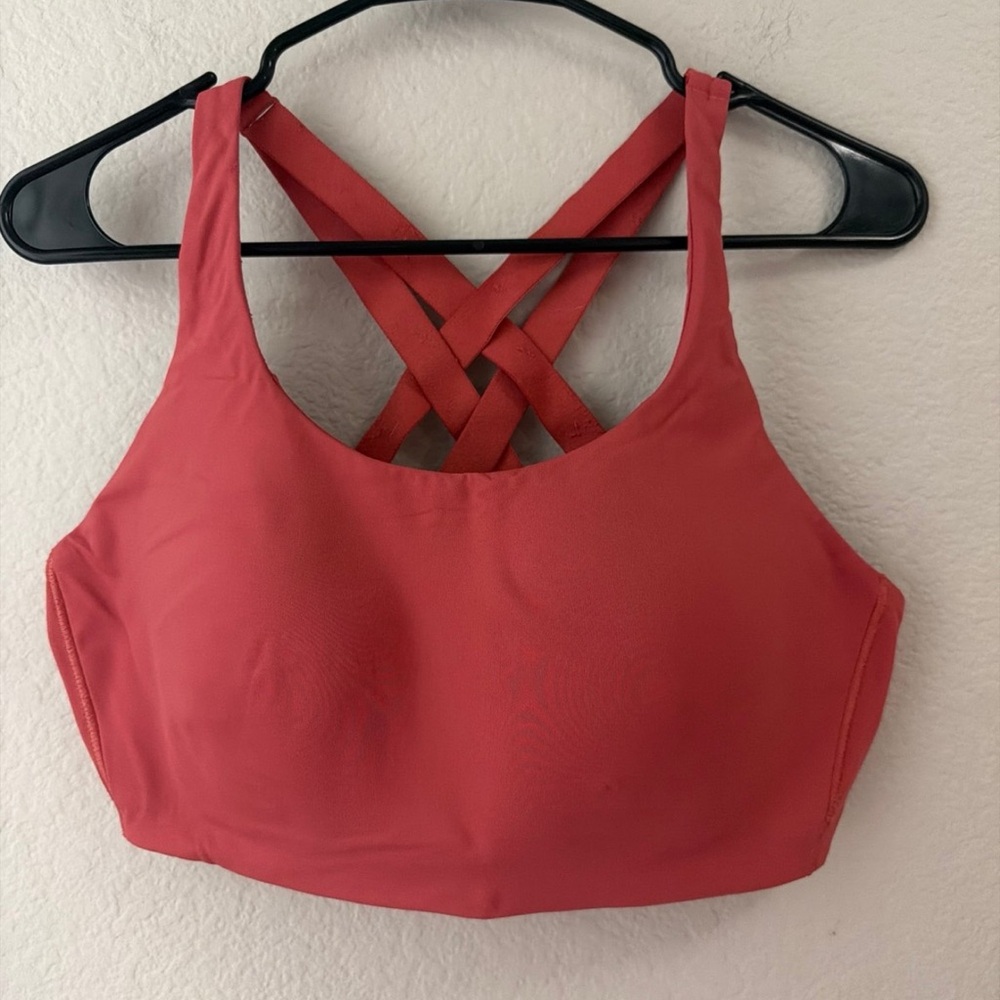 lululemon athletica Cross-Back Sports Bra - Coral
